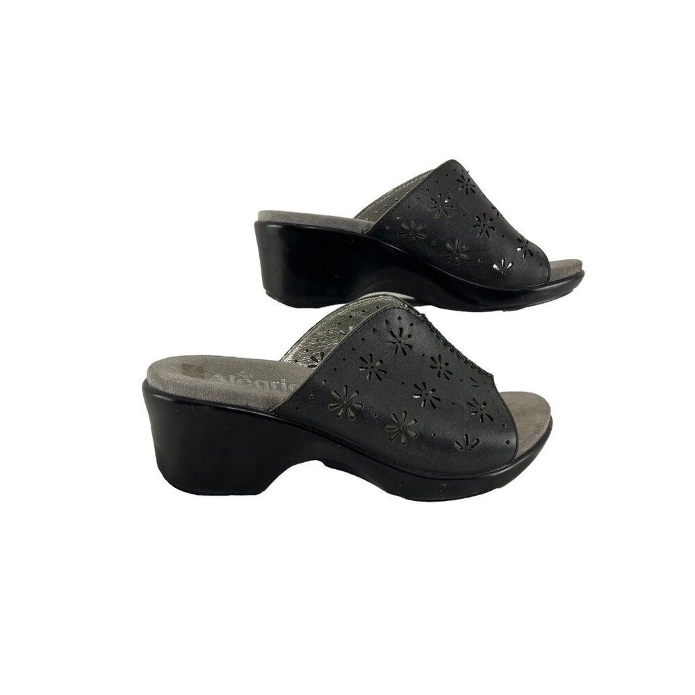 Alegria Sasha Black Burnish Step-In Shoes Women’s EU Size 38